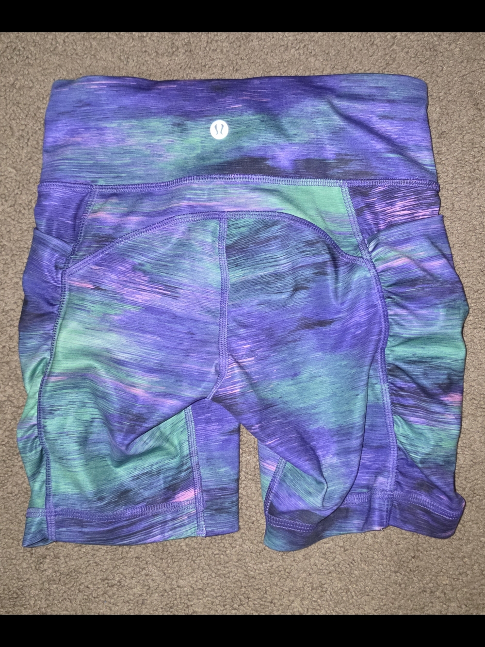 lululemon athletica Purple Teal Athletic Shorts